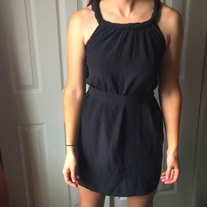 Banana Republic 100% silk black dress